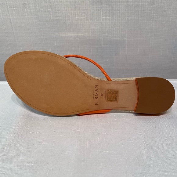Alexandre Birman Asymmetric Clarita Orange Nappa Leather Sandal Sz EU 40 DUSTBAG - Picture 10 of 16